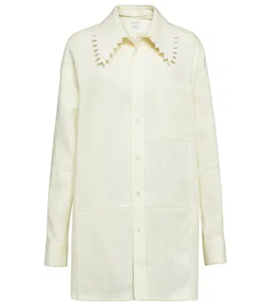 Bottega Veneta Oversized linen shirt | Thumbnail 1