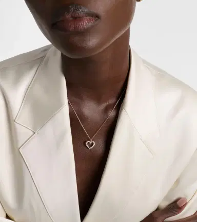 Sophie Bille Brahe Pearl Heart 14kt gold pendant necklace with pearls | Thumbnail 5