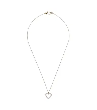 Sophie Bille Brahe Pearl Heart 14kt gold pendant necklace with pearls | Thumbnail 1