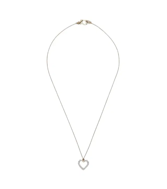 Sophie Bille Brahe Pearl Heart 14kt gold pendant necklace with pearls