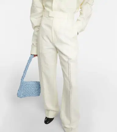 Bottega Veneta Linen straight pants | Thumbnail 2