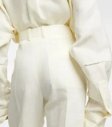 Bottega Veneta Linen straight pants | Thumbnail 3