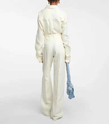 Bottega Veneta Linen straight pants | Thumbnail 4