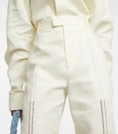 Bottega Veneta Linen straight pants | Thumbnail 5