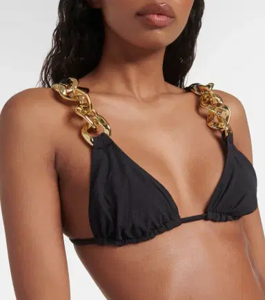 SAME Embellished triangle bikini top | Thumbnail 2