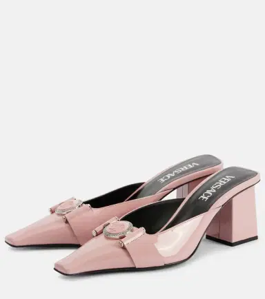 Versace Medusa patent leather mules | Thumbnail 4 Versace Medusa patent leather mules | Thumbnail 4