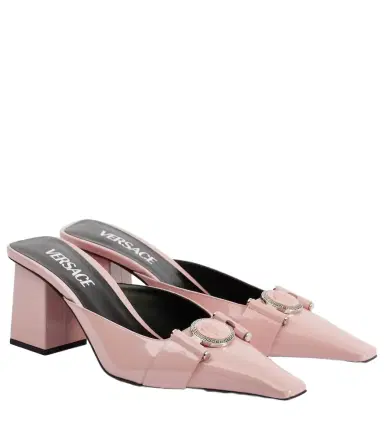 Versace Medusa patent leather mules | Thumbnail 1 Versace Medusa patent leather mules | Thumbnail 1