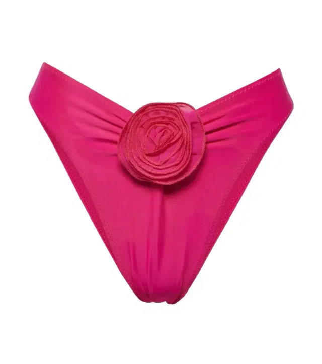Same Rose floral-appliqué bikini bottoms