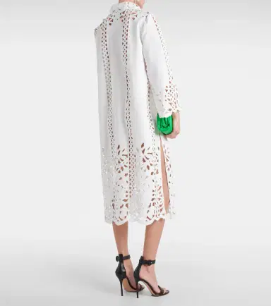 Oscar de la Renta Floral trellis guipure lace-trimmed tunic | Thumbnail 5