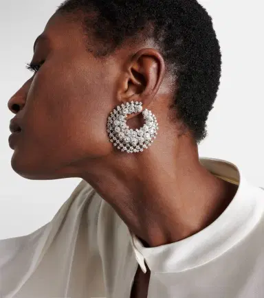 YEPREM Y-Couture 18kt white gold earrings with diamonds | Thumbnail 4