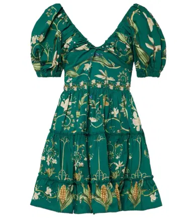 Agua by Agua Bendita Manzanilla Esmeralda cotton minidress | Thumbnail 1