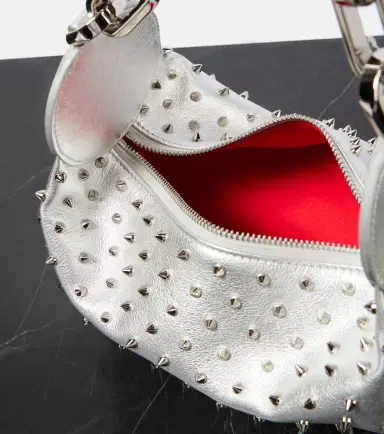 Christian Louboutin Le 54 spiked metallic leather shoulder bag | Thumbnail 2