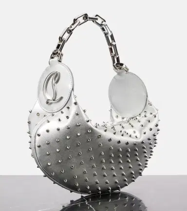 Christian Louboutin Le 54 spiked metallic leather shoulder bag | Thumbnail 3