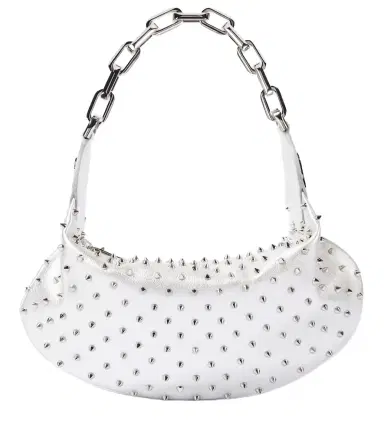Christian Louboutin Le 54 spiked metallic leather shoulder bag | Thumbnail 1