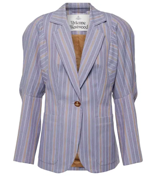 Vivienne Westwood Pourpoint striped cotton blazer