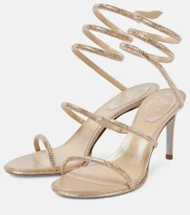 René Caovilla Cleo 80 embellished satin sandals | Thumbnail 4 René Caovilla Cleo 80 embellished satin sandals | Thumbnail 4
