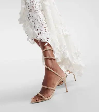 René Caovilla Cleo 80 embellished satin sandals | Thumbnail 6 René Caovilla Cleo 80 embellished satin sandals | Thumbnail 6