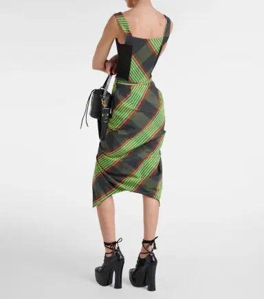 Vivienne Westwood Classic tartan cotton and linen corset | Thumbnail 3 Vivienne Westwood Classic tartan cotton and linen corset | Thumbnail 3