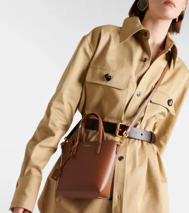 Saint Laurent Toy Shopping Mini leather tote bag | Thumbnail 5