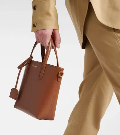 Saint Laurent Toy Shopping Mini leather tote bag | Thumbnail 7