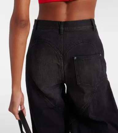 Area Crystal-embellished wide-leg jeans | Thumbnail 6