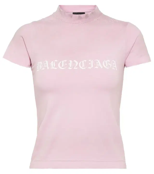 Balenciaga Cropped cotton jersey T-shirt