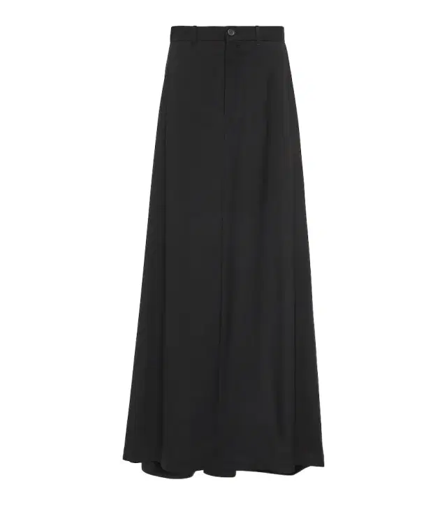 Hybrid wool skirt with pants