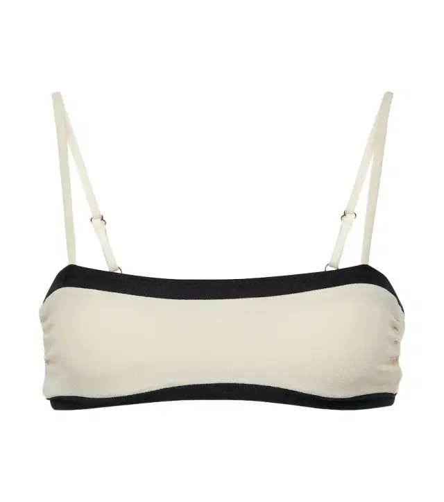 Same Colorblocked bandeau bikini top