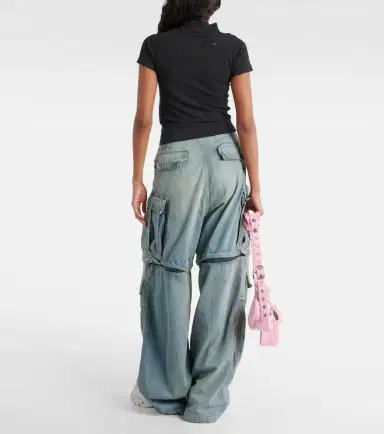 Balenciaga Gothic Type Shrunk cotton-blend T-shirt | Thumbnail 5