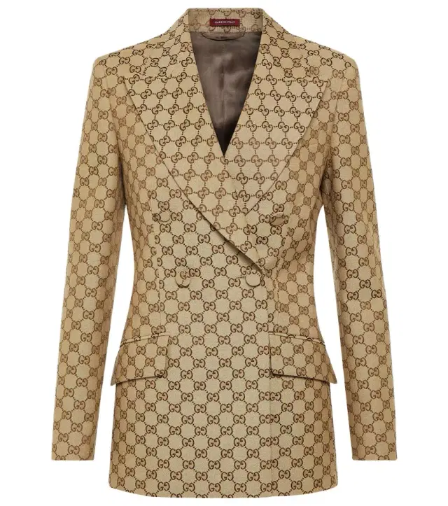 Gucci GG Canvas double-breasted blazer