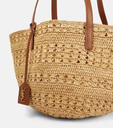 Saint Laurent Panier Small raffia basket bag | Thumbnail 2