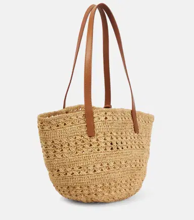 Saint Laurent Panier Small raffia basket bag | Thumbnail 4