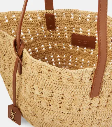 Saint Laurent Panier Small raffia basket bag | Thumbnail 7