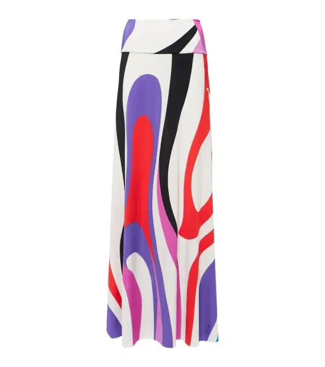 Marmo jersey maxi skirt