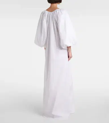 ADRIANA DEGREAS Puff-sleeve cotton maxi dress | Thumbnail 3