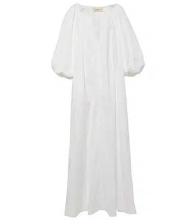 ADRIANA DEGREAS Puff-sleeve cotton maxi dress | Thumbnail 1