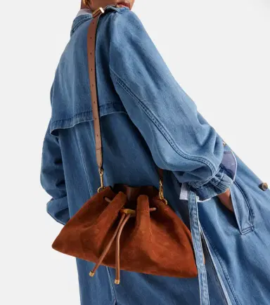 Jimmy Choo Cinch M suede bucket bag | Thumbnail 6