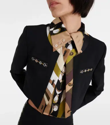 PUCCI Vivara cropped wool-blend jacket | Thumbnail 2 PUCCI Vivara cropped wool-blend jacket | Thumbnail 2