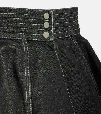 Alaïa Alaïa Peplum denim skirt belt | Thumbnail 2