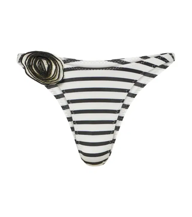 Same Rosette '90s striped bikini bottoms
