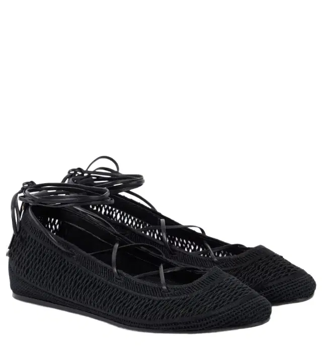 Isabel Marant Belna open-knit ballet flats