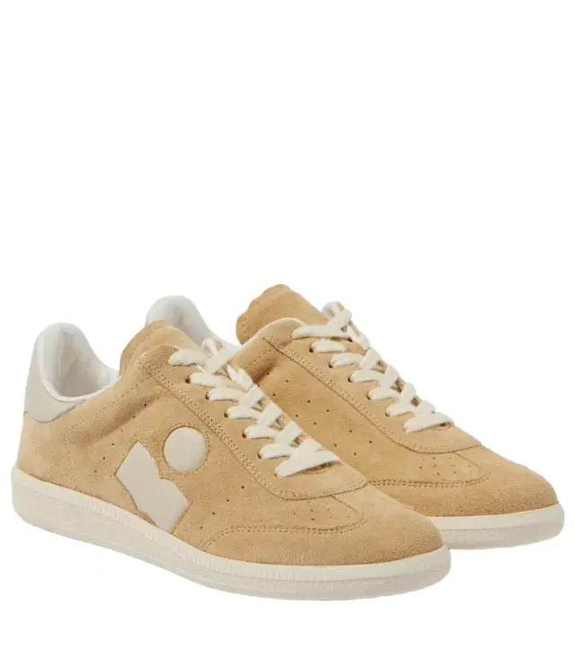 Isabel Marant Bryce leather-trimmed suede sneakers