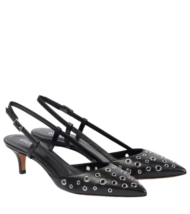 Isabel Marant Pilia leather slingback pumps