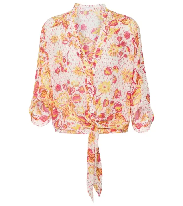 Poupette St Barth Azia floral shirt