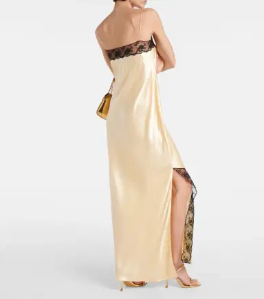 SIR Aries lace-trimmed silk slip dress | Thumbnail 2