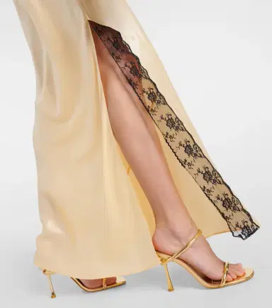SIR Aries lace-trimmed silk slip dress | Thumbnail 5