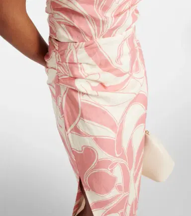 SIR. Belletto printed linen maxi skirt | Thumbnail 4
