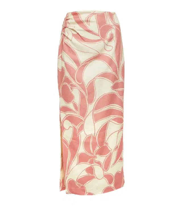 SIR. Belletto printed linen maxi skirt
