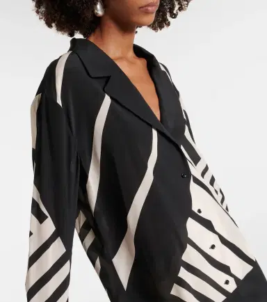 SIR Printed silk shirt | Thumbnail 2