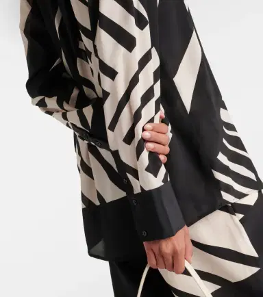 SIR Printed silk shirt | Thumbnail 3